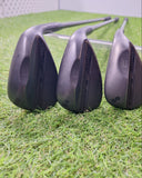 Cobra - SB2 Black Wedge Set - 50V, 54V, 58W - KBS Hi-Rev 2.0 Black - RH - VERY GOOD (USED)
