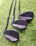Cobra - SB2 Black Wedge Set - 50V, 54V, 58W - KBS Hi-Rev 2.0 Black - RH - VERY GOOD (USED)