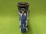 Malbon Blue/White Leather 4-Way Stand Bag (USED)
