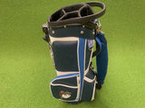 Malbon Blue/White Leather 4-Way Stand Bag (USED)