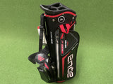 Big Max Dri-Lite Aqua Seven 4-Way Black/Red Stand Bag With Raincover *Like New*