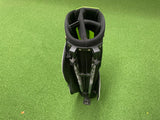 Black/Green Junior 6-9 5-Way Stand Bag With Raincover *Like New*