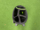 Black/Green Junior 6-9 5-Way Stand Bag With Raincover *Like New*