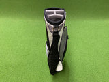 TiTech Black/Grey/Purple 6-Way Cart Bag With Raincover *Like New*  *No Raincover*
