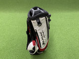 Orlimar Sport Junior Black/White/Red 6-8Yr Olds 5-Way Stand Bag With Raincover *Like New*