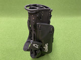 *New* Robin Black Leather 4-Way Stand Bag With Raincover