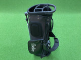 *New* Robin Black Leather 4-Way Stand Bag With Raincover
