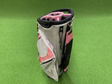 Dephlin Grey/Pink 14-Way Cart Bag with Raincover (USED)